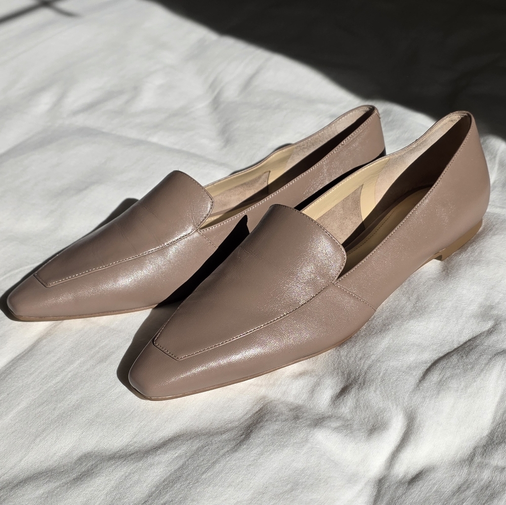 MARC FISHER LTD Mlenaba Loafer - Size 9 - Taupe Nude